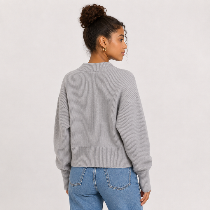 Dusk | Ribbed Knit Zip Front Cardigan