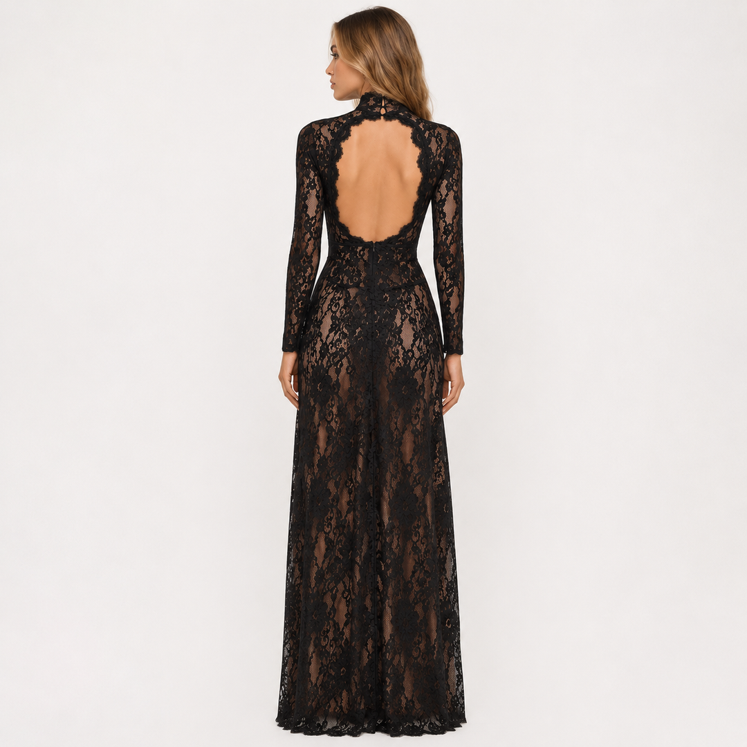 Curse | Lace Cutout Longe Sleeve Maxi Dress