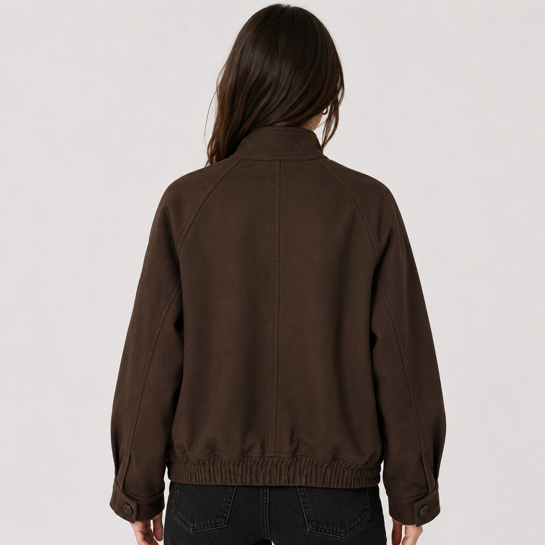 Walk | Wool Blend Oversized Bomber Jacket