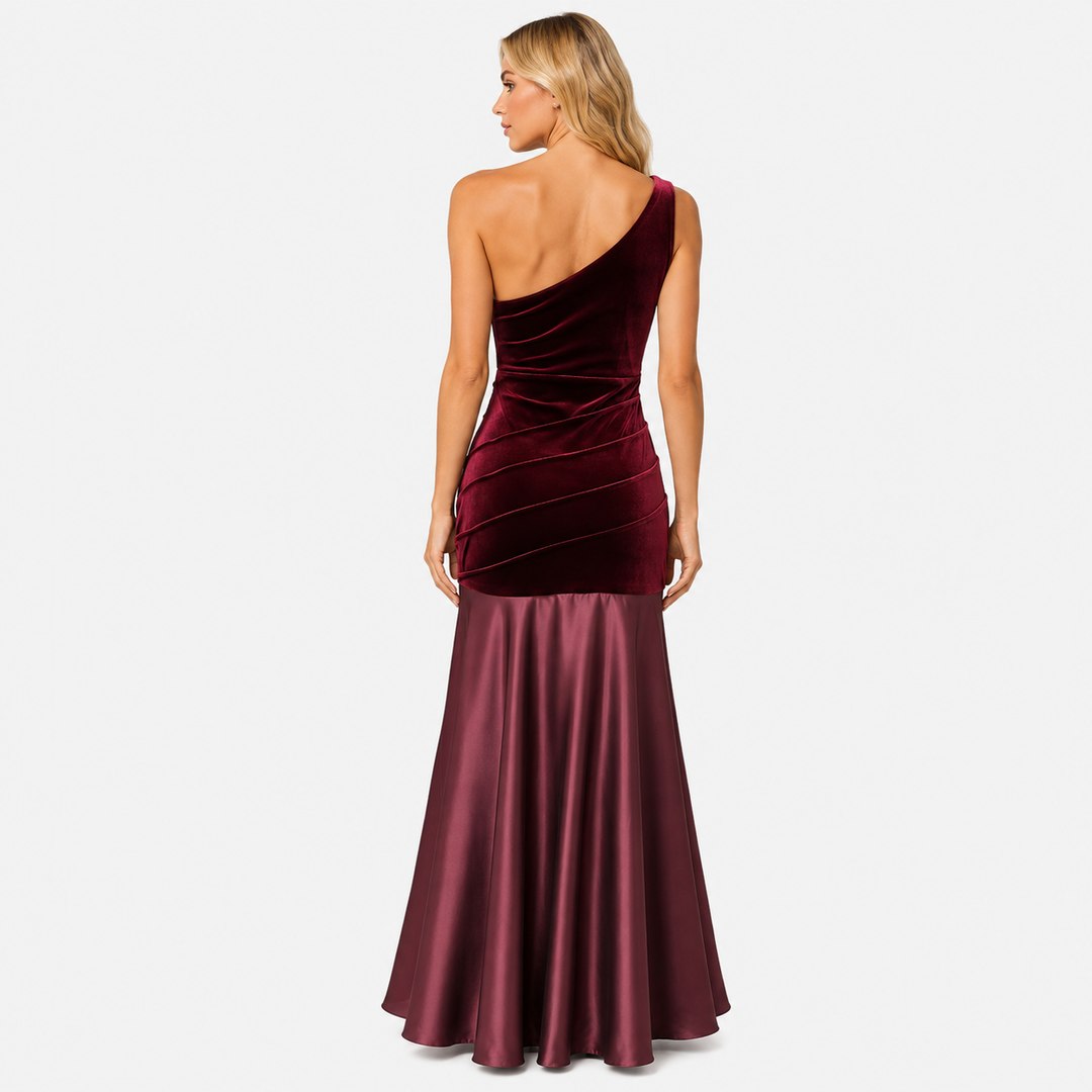 Smit | One Shoulder Velvet Maxi Dress