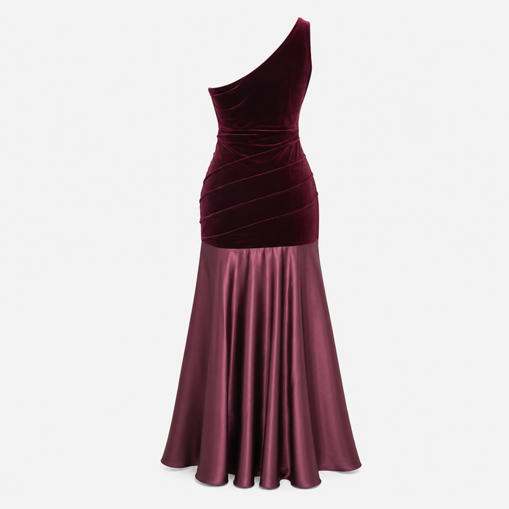 Smit | One Shoulder Velvet Maxi Dress