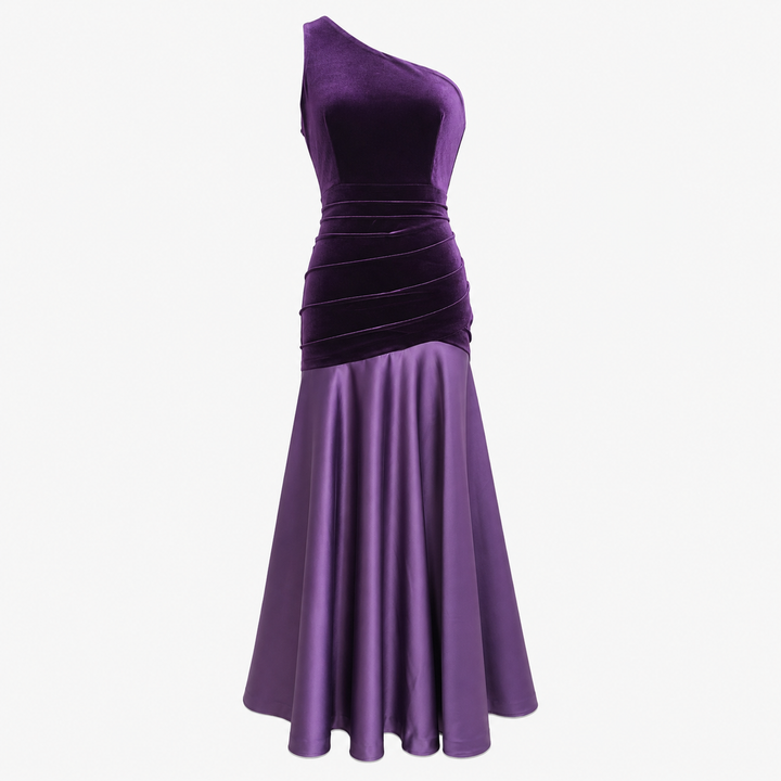 Smit | One Shoulder Velvet Maxi Dress