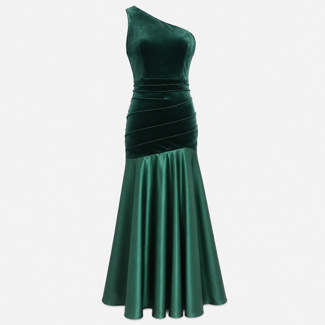 Smit | One Shoulder Velvet Maxi Dress
