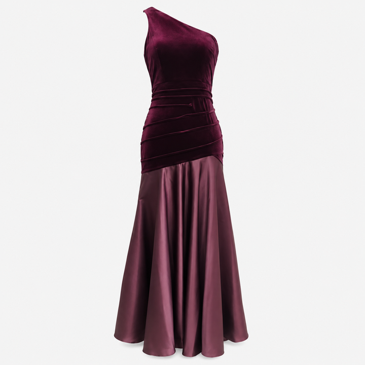 Smit | One Shoulder Velvet Maxi Dress