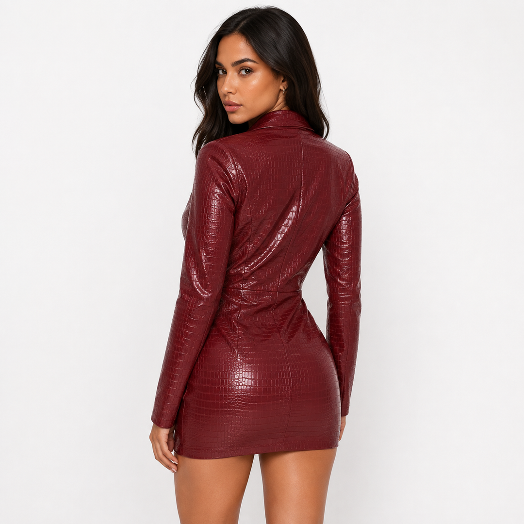 Croc | Crocodile Mini Blazer Dress
