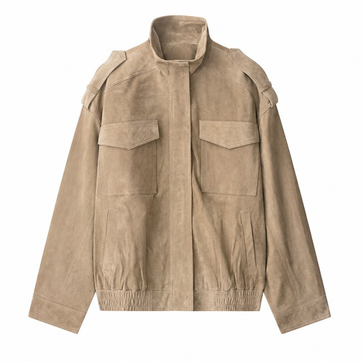 Flight | Suede Oversized Field Jacket