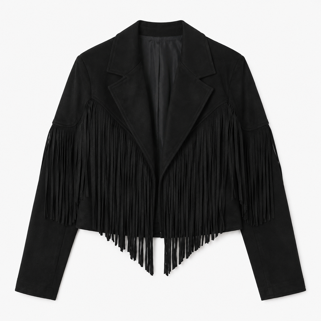 Rode | Suede Fringe Cropped Jacket