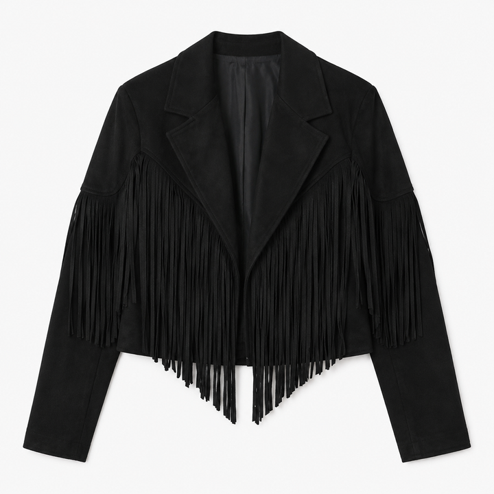 Rode | Suede Fringe Cropped Jacket