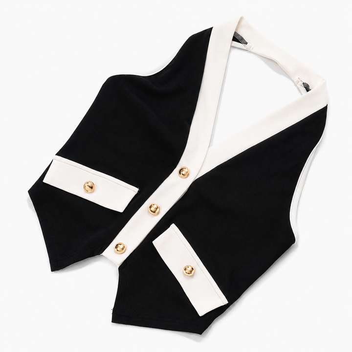 Shift | Colorblock Halter Vest and Capri Pants Set