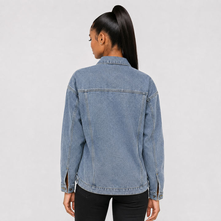 Vibe | Light Blue Oversized Denim Jacket