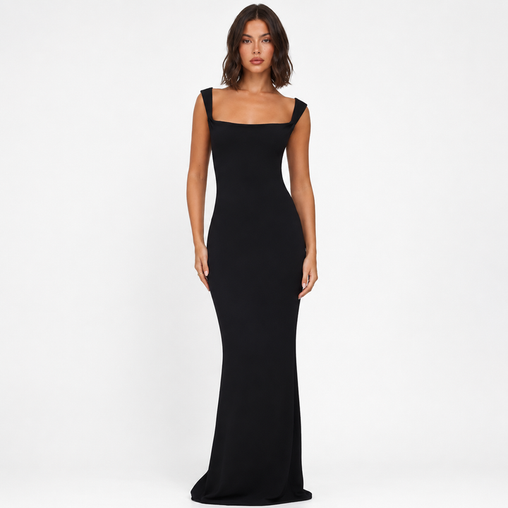 Melt | Bodycon Scoop Cowl Open Back Maxi Dress