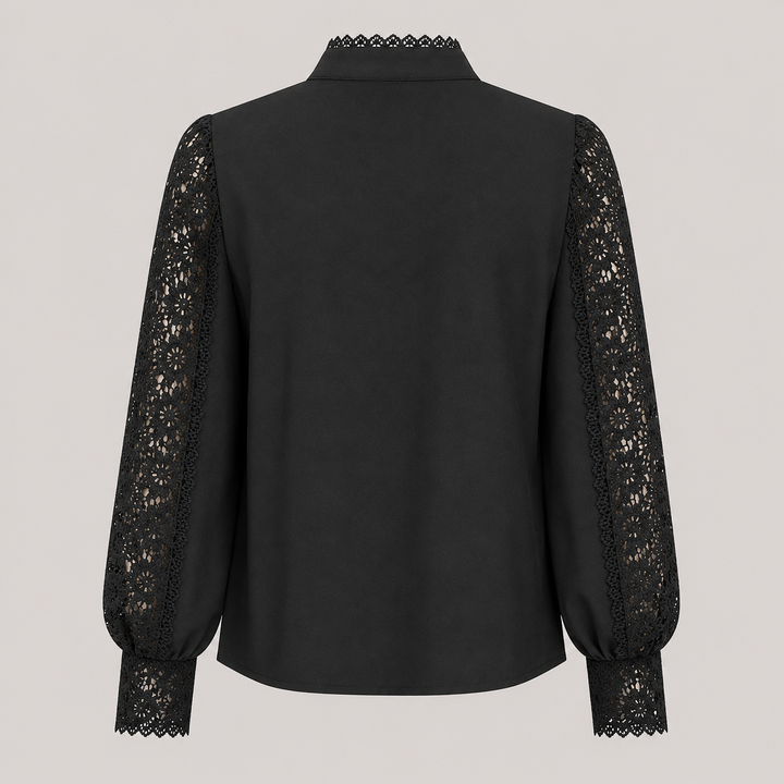 Hero | Crochet Lace Mock Neck Blouse