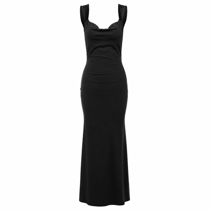 Melt | Bodycon Scoop Cowl Open Back Maxi Dress