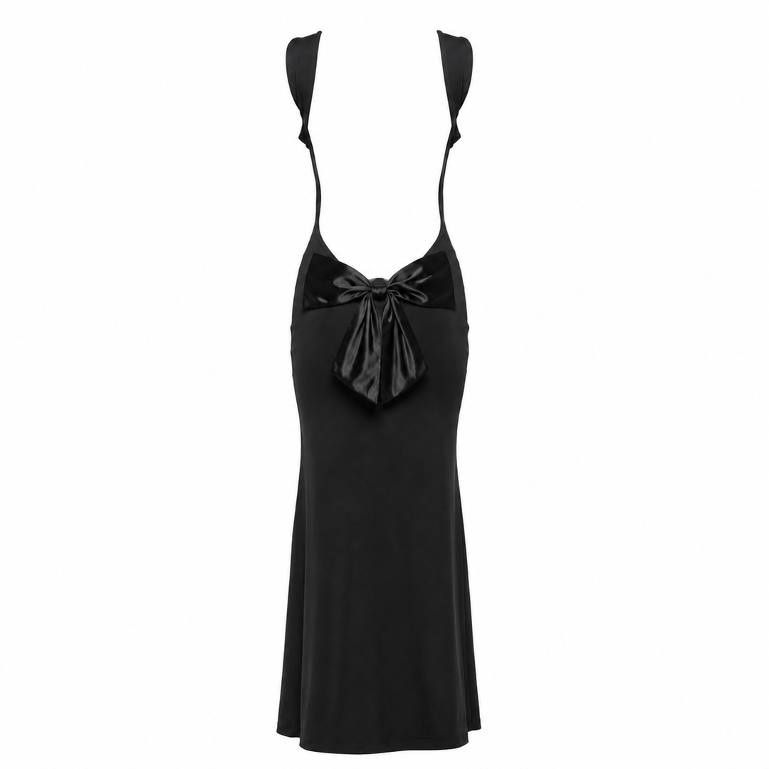Melt | Bodycon Scoop Cowl Open Back Maxi Dress