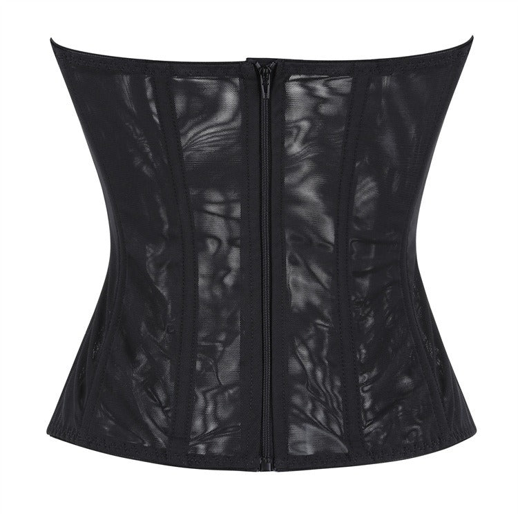 Grip | Black Strapless Corset Bustier Top