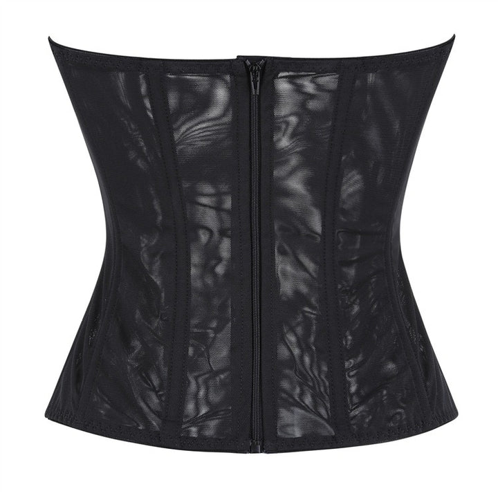 Grip | Black Strapless Corset Bustier Top