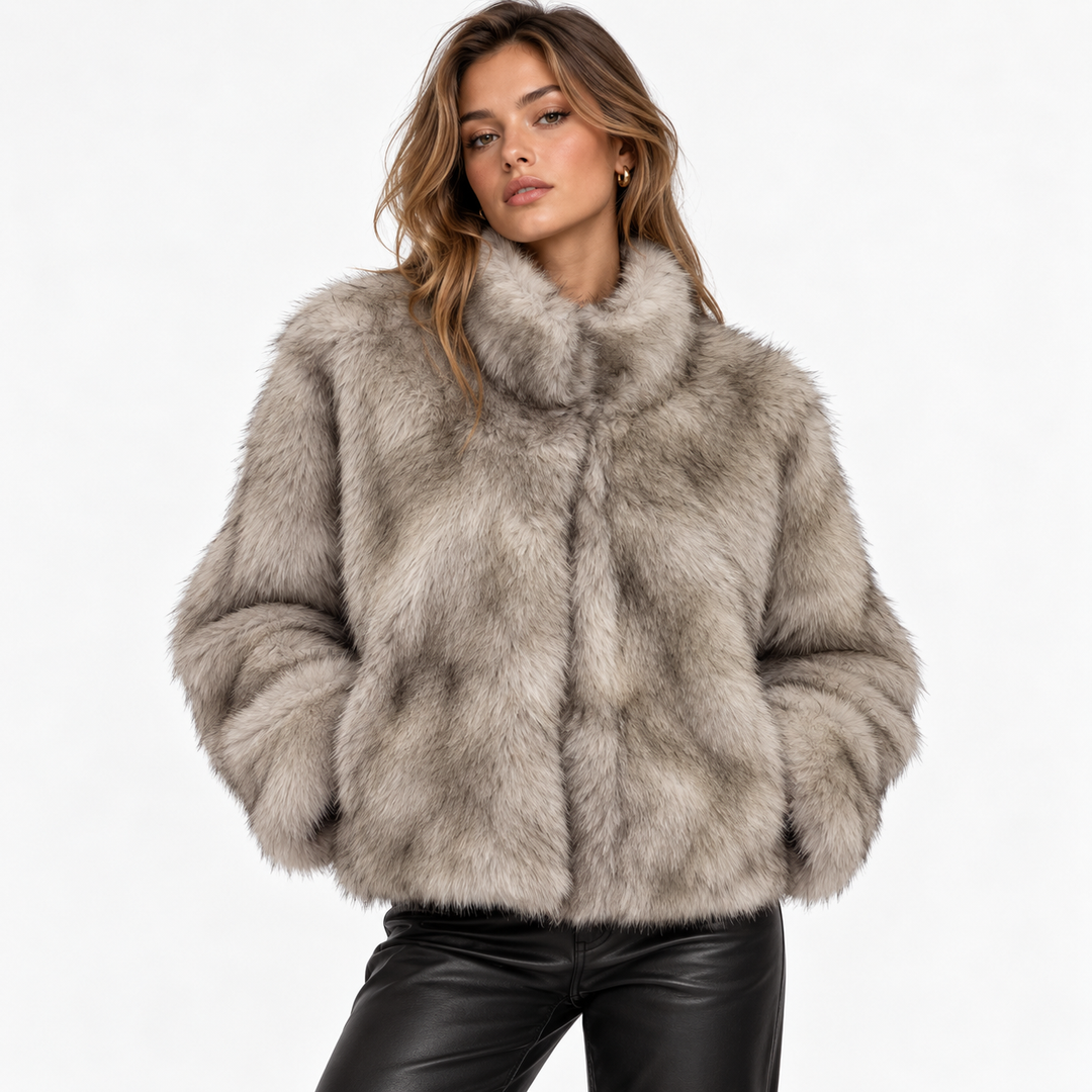 Pur | Faux Fox Fur Cropped Jacket