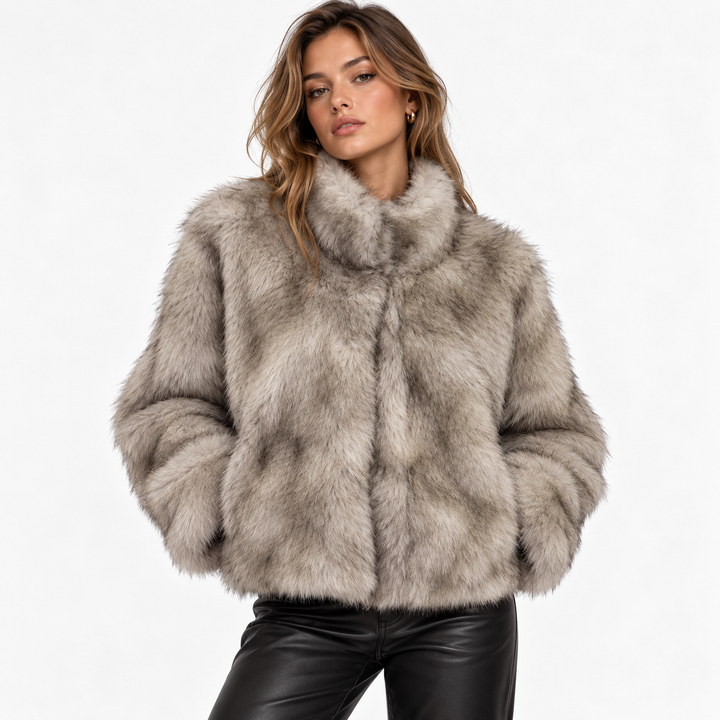 Pur | Faux Fox Fur Cropped Jacket