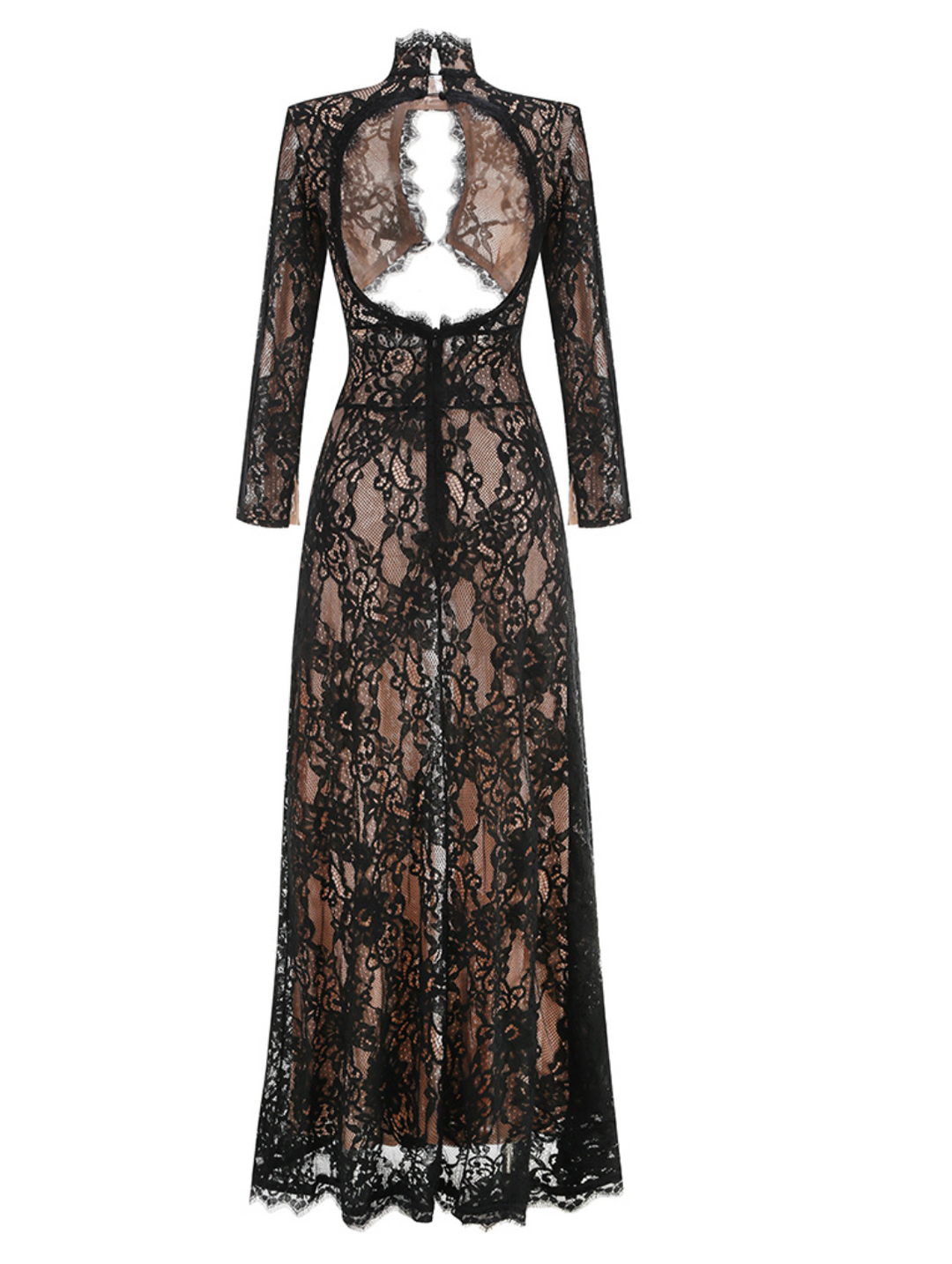 Curse | Lace Cutout Longe Sleeve Maxi Dress