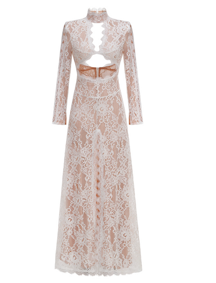 Curse | Lace Cutout Longe Sleeve Maxi Dress