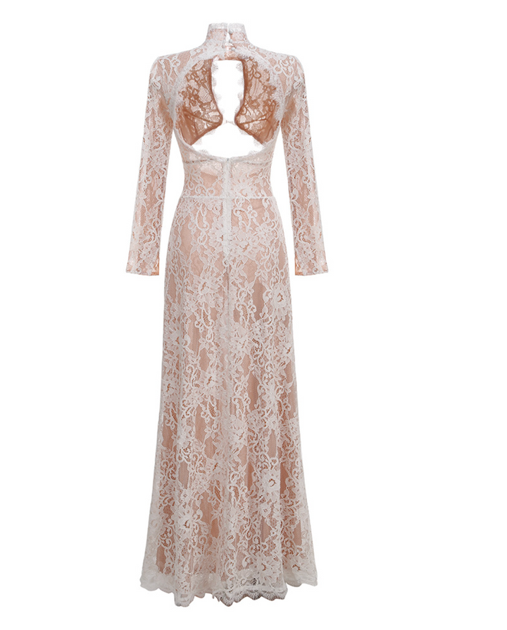 Curse | Lace Cutout Longe Sleeve Maxi Dress