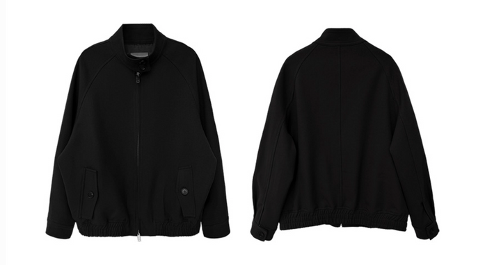 Walk | Wool Blend Oversized Bomber Jacket
