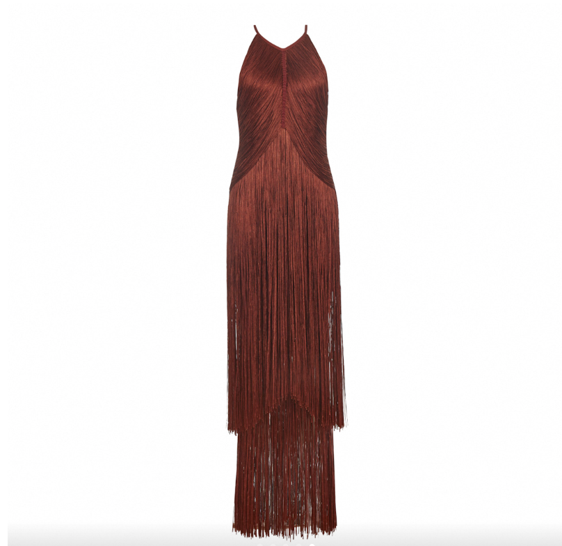 Alive | Fringe Halter Maxi Dress