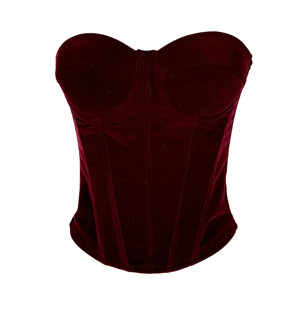 Lull | Velvet Corset Bustier Top