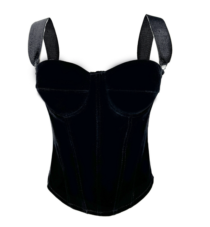 Lull | Velvet Corset Bustier Top