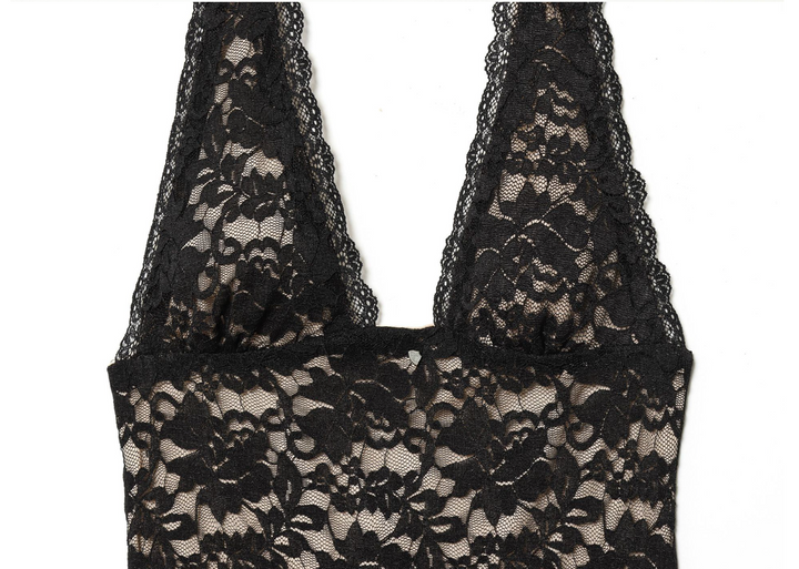 Reign | Black Lace Halter Maxi Dress