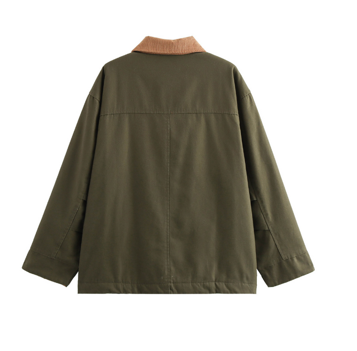 Ease | Corduroy Collar Barn Jacket