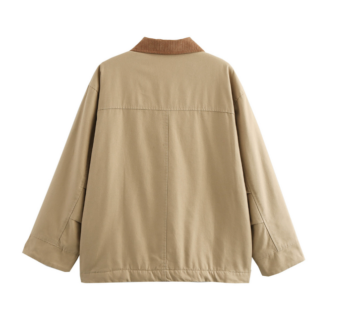 Ease | Corduroy Collar Barn Jacket