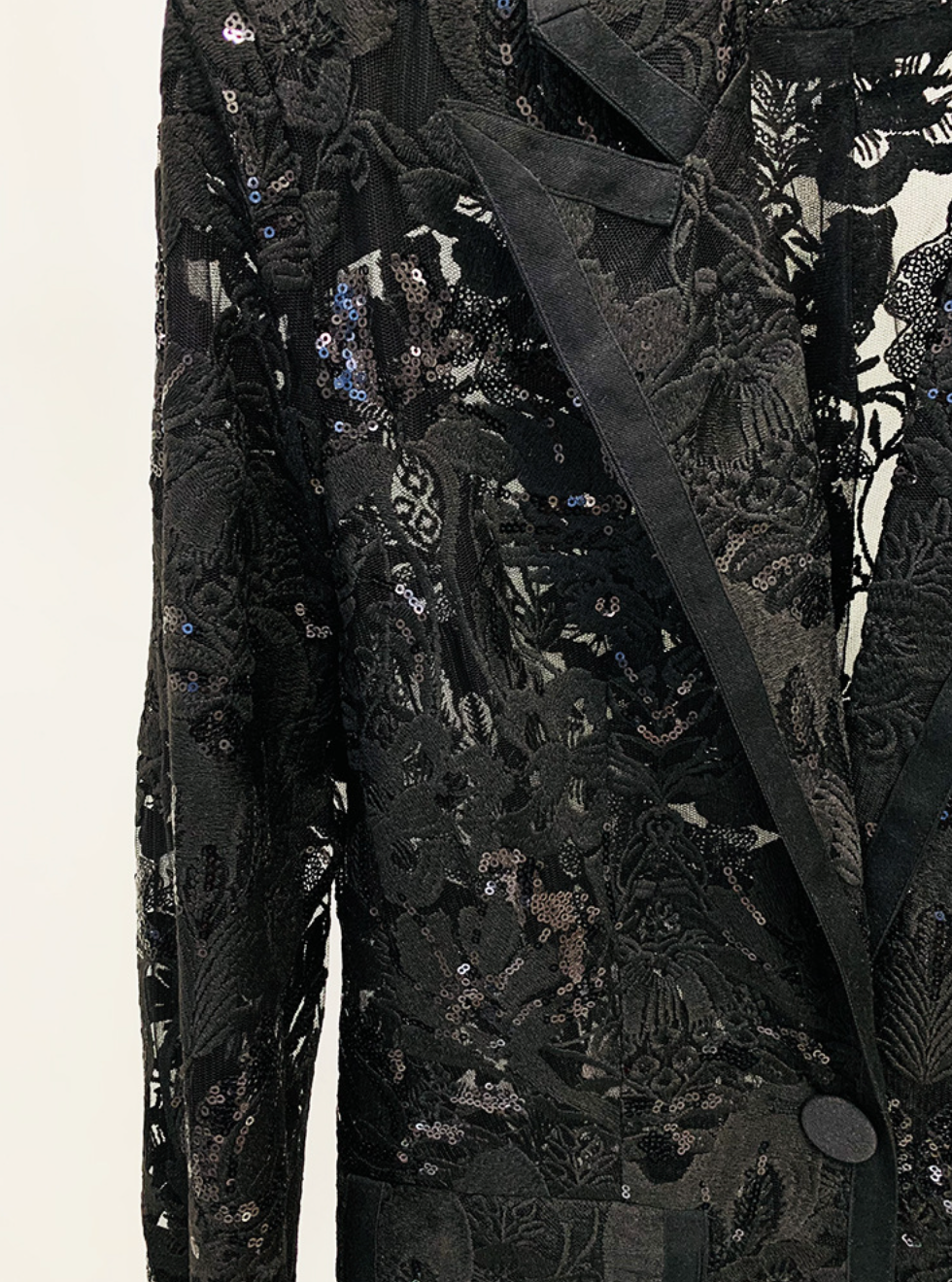 Jett | Sequin Lace Embroidered Blazer &amp; Pants Two Piece Set