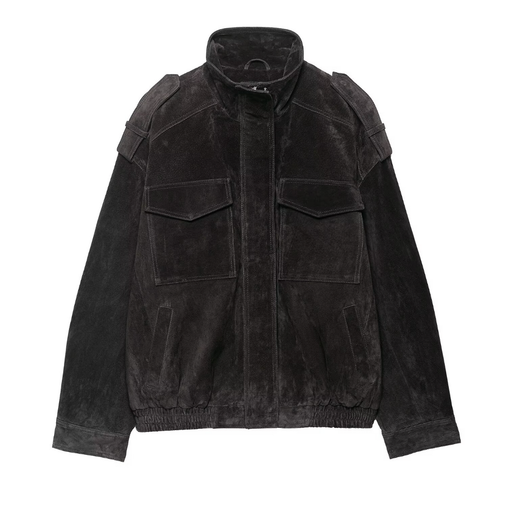 Flight | Suede Oversized Field Jacket