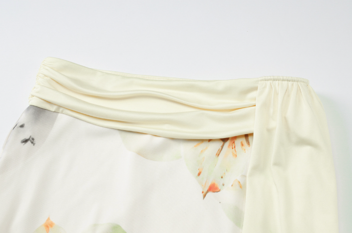 Soar | Light Yellow Halter Crop Top &amp; Wrap Maxi Skirt Set