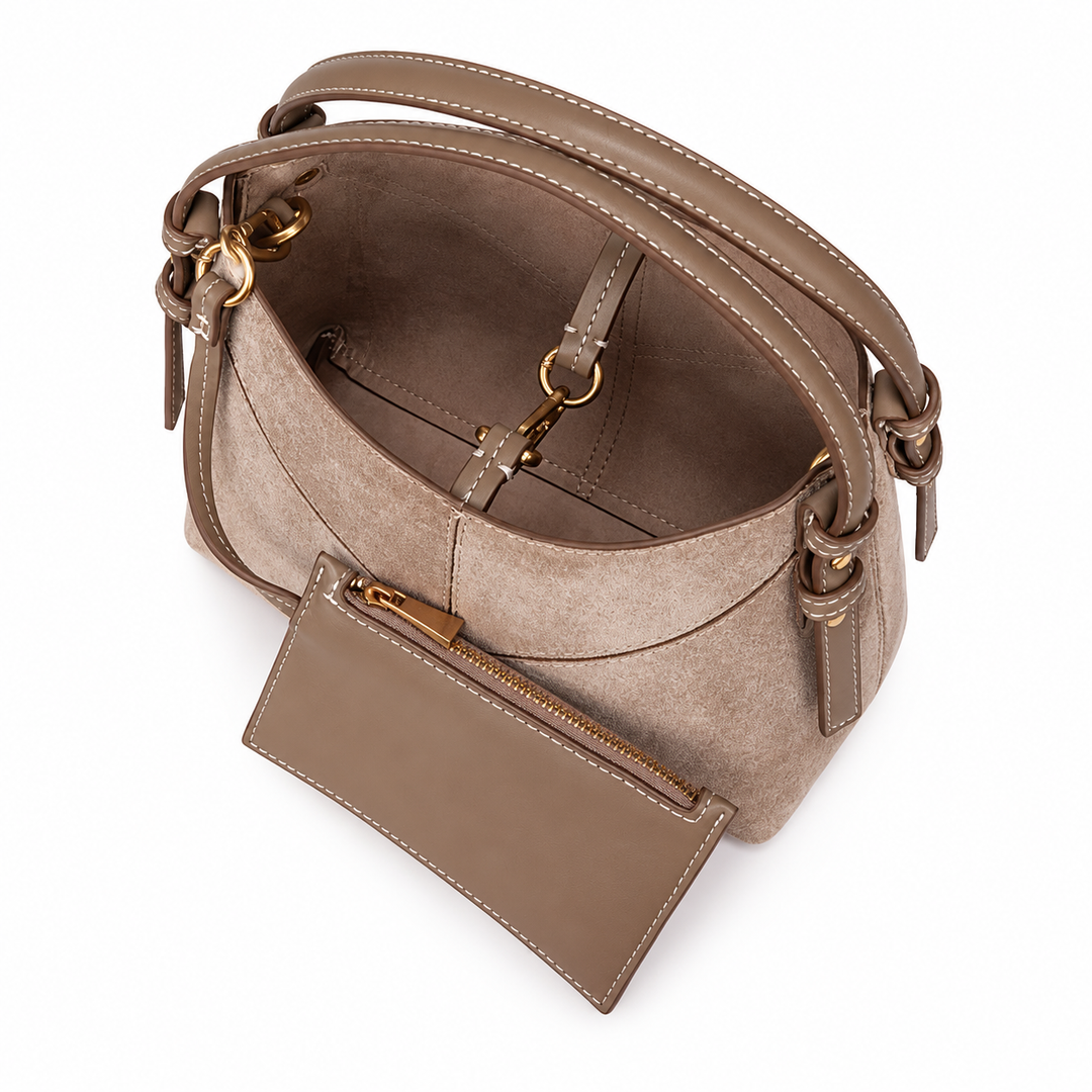 Flaunt | Faux Leather V Stitch Shoulder Bag